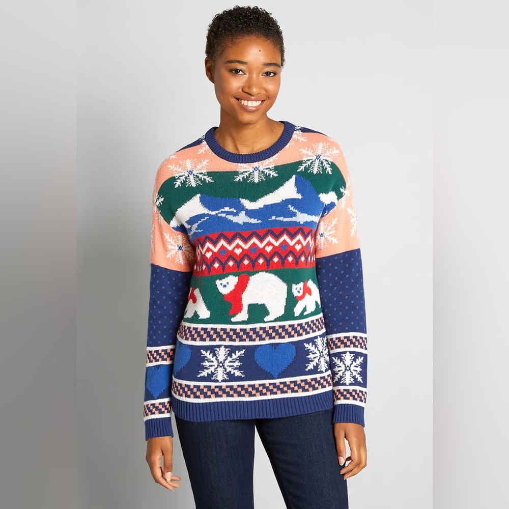 ModCloth The Wonders of Winter Wonderland Fair Isle Sweater